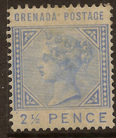 GRENADA 1883 2 1/2d QV SG 32 HM ZC411 - Granada (...-1974)