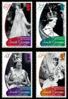 South Georgia 2013 - 60th Coronation Reine Elisabeth II - 4v Neuf (MNH) - Zuid-Georgia