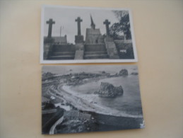 2 CARTES ..LES 3 CROIX DE ST-GONERY ET L'EGLISE...PORS BUGALEZ..POINTE DU CHATEAU... - Plougrescant