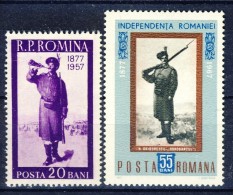 ##Romania 1957-67. Military Paintings By Grigorescu. Michel 1663 + 2591. MNH(**) - Neufs