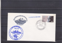 Philathélie - Polaire - République Fédérale - Lettre De 1985 - Navire Longyearbyen - Polareshiffe & Eisbrecher