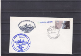 Philathélie - Polaire - République Fédérale - Lettre De 1985 - Navire Longyearbyen - Barcos Polares Y Rompehielos