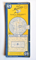 Carte MICHELIN N° 69 : BOURGES - MÂCON, 1951 - Michelin (guias)