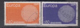 ANDORRE              1970         N°  202 / 203             COTE      12 € 25                ( A 621 ) - Gebruikt