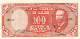 BILLET # CHILI # 1961 # PICK 99 # 10 CENTIMES D'ESCUDO SUR CENT PESOS # NEUF # - Chili