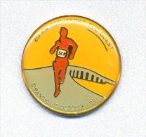 Pin´s  SPORT, COURSE  à  PIED, 20 KMS  ROCHEFORT  SUD-OUEST    DIM  20 OCT 1991 - Atletismo