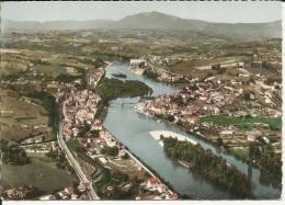 01 . SEYSSEL . LES DEUX SEYSSEL . LE RHONE . AU FOND LE BARRAGE - Seyssel