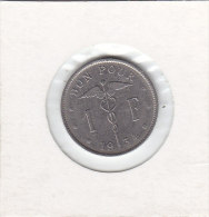 1 FRANC Nickel Albert I 1934 FR - 1 Frank