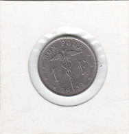 1 FRANC Nickel Albert I 1934 FR - 1 Franco