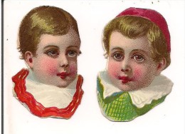 LOT DE 2 CHROMO DECOUPIS  PORTRAIT ENFANT - Ragazzi