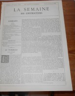 La Semaine Des Constructeurs. N°3. 12 Juillet 1890. Animaux Fantastiques à Notre Dame De Paris. Ancien Port D'Anvers. - Magazines - Before 1900