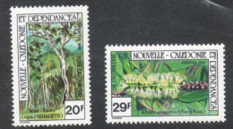 Nelle CALEDONIE : Flore Calédonienne : Savane à Niaoulis (Melaleuca Quinquenerviia): Arbre Et Fleur  - Myrtaceae - Unused Stamps