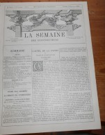 La Semaine Des Constructeurs. N°4. 19 Juillet 1890.Construction à Denver, U.S.A. Salle De Bains. Cabinet De Travail. - Magazines - Before 1900