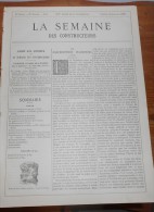 La Semaine Des Constructeurs. N°5. 26 Juillet 1890. Cathédrale De Soissons, Aisne. Figurine En Terre Cuite. - Magazines - Before 1900