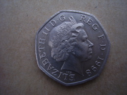 Great Britain 1998 FIFTY PENCE Copper-Nickel 27.3 Mm Diameter BRITAIN In The COMMON MARKET Used In  VERY GOOD CONDITION. - 50 Pence