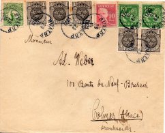 SUEDE LETTRE POUR LA FRANCE 1921 - Other & Unclassified