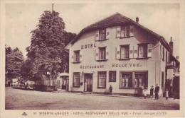 67 WOERTH S/SAUER - (animé) Hôtel Restaurant BELLE VUE - Prop. Georges KUHN - D8 - Woerth