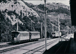 Chemin De Fer Loèche-Les-Bains, Train à Loèche CFF,  Photo BVA, LLB 1.4 - Loèche