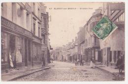 Carte Postale Ancienne "Blangy Sur Bresle" (76)  Grande Rue  Carte  Avec Façade - Blangy-sur-Bresle