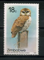 ZIMBABWE   1987    Owls    18c  Pearl  Spotted  Owlet     MNH - Sonstige & Ohne Zuordnung