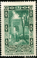 ALGERIA, COLONIA FRANCESE, FRENCH COLONY, MONUMENTI, TLEMCEN, 1936, FRANCOBOLLO NUOVO (MLH*), Scott 85 - Unused Stamps