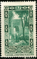 ALGERIA, COLONIA FRANCESE, FRENCH COLONY, MONUMENTI, TLEMCEN, 1936, FRANCOBOLLO NUOVO (MLH*), Scott 85 - Nuevos