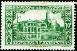 ALGERIA, COLONIA FRANCESE, FRENCH COLONY, EDIFICI, AMMIRAGLIATO, 1936, FRANCOBOLLO NUOVO (MLH*), Scott 83 - Unused Stamps