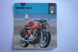 Transports - Sports Moto - Carte Fiche Moto - Laverda 750 - 1977 ( Description Au Dos De La Carte ) - Motociclismo