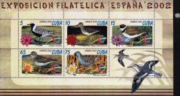 G)2002 CARIBE, BIRDS, PHILATELIC EXHIBITION SPAIN 2002, S/S, MNH - Neufs