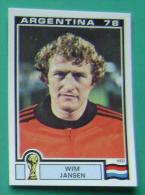 WIM JANSEN NETHERLANDS ARGENTINA 1978 #120 PANINI FIFA WORLD CUP STORY STICKER SOCCER FUSSBALL FOOTBALL - Engelse Uitgave