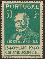 PORTUGAL 1940 50 Rowland Hill SG 924 HM ZC564 - Unused Stamps