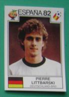 PIERRE LITTBARSKI GERMANY SPAIN 1982 #156 PANINI FIFA WORLD CUP STORY STICKER SOCCER FUSSBALL FOOTBALL - Edición  Inglesa