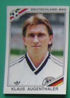 KLAUS AUGENTHALER GERMANY MEXICO 1986 #183 PANINI FIFA WORLD CUP STORY STICKER SOCCER FUSSBALL FOOTBALL - Edizione Inglese