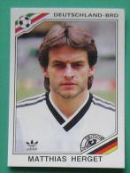 MATTHIAS HERGET GERMANY MEXICO 1986 #184 PANINI FIFA WORLD CUP STORY STICKER SOCCER FUSSBALL FOOTBALL - Engelse Uitgave