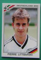 PIERRE LITTBARSKI GERMANY MEXICO 1986 #190 PANINI FIFA WORLD CUP STORY STICKER SOCCER FUSSBALL FOOTBALL - Engelse Uitgave