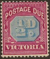 VICTORIA 1890 1/2d Postage Due SG D1a HM ZD53 - Ongebruikt