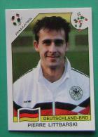 PIERRE LITTBARSKI GERMANY ITALY 1990 #208 PANINI FIFA WORLD CUP STORY STICKER SOCCER FUSSBALL FOOTBALL - Edition Anglaise