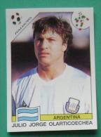 JULIO JORGE OLARTICOECHEA ARGENTINA ITALY 1990 #217 PANINI FIFA WORLD CUP STORY STICKER SOCCER FUSSBALL FOOTBALL - Edición  Inglesa