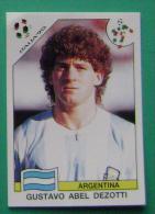 GUSTAVO ABEL DEZOTTI ARGENTINA ITALY 1990 #227 PANINI FIFA WORLD CUP STORY STICKER SOCCER FUSSBALL FOOTBALL - English Edition