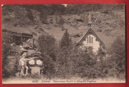 Delcampe - AZE-012 Zermatt, Monument Du Guide Seiler Et Chapelle Anglaise. - Zermatt