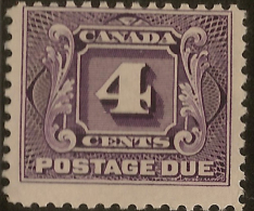 CANADA 1906 4c Postage Due SG D5 HM ZM175 - Segnatasse