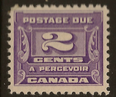 CANADA 1933 2c Postage Due SG D15 HM ZM521 - Impuestos