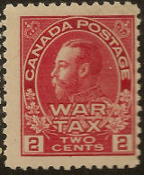 CANADA 1915 2c KGV War Tax SG 229 UNHM ZM169 - Sellos De Impuesto De Guerra