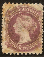 SOUTH AUSTRALIA 1870 4d QV SG 103 U ZV26 - Gebraucht