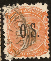 SOUTH AUSTRALIA 1891 2d QV OS SG O55 U ZV57 - Used Stamps