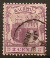 MAURITIUS 1904 2c Arms SG 165a U ZR63 - Mauritius (...-1967)