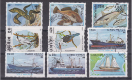 Cabo Verde - Cap Vert ( Portugal ) : Lot De 9 Timbres - Cape Verde