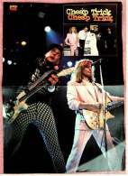 Kleines Musik-Poster  -  Band Cheap Trick  -  Rückseite : James Dean  -  Von Pop Rocky Ca. 1982 - Posters