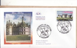 Portrait De Région - La France à Voir *** Château De CHAMBORD *** Yvt N°3703 - FDC De FRANCE 2004 - 2000-2009