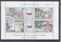 Espagne - Yvert Bloc 27 ** - MNH - Exposition Philatélique - Espamer 80 - Blokken & Velletjes